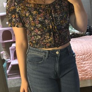 Jessica Simpson Multicolor Floral Blouse